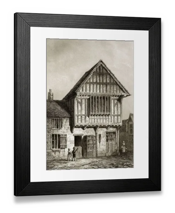 Framed Print : 15th Century House, Leicester city Framed Print : 15th Century House, Leicester city