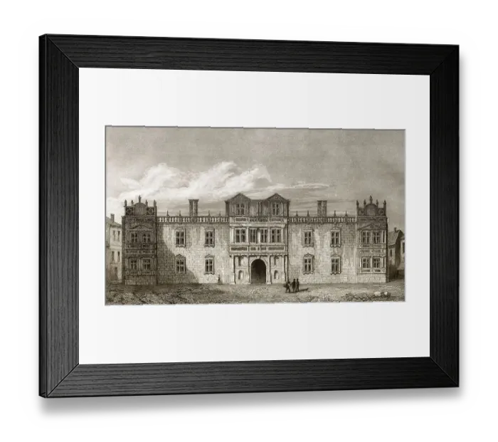 Framed Print : Old Somerset House, London, 18. Jahrhundert