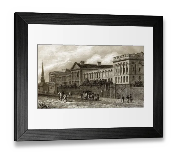 Framed Print : St hatch's Hospital for Lunatics