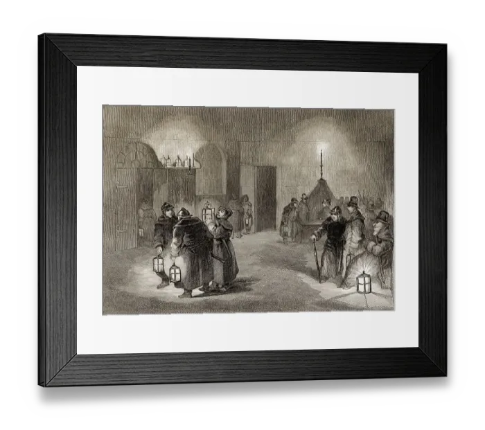 Framed Print : Londoner Waechter, 19. Jahrhundert