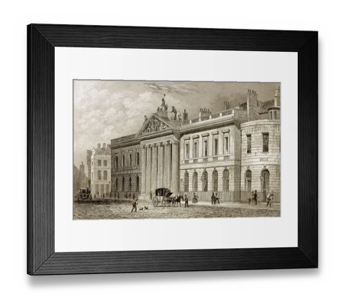 Framed Print : East India House, Hauptsitz der East India Company