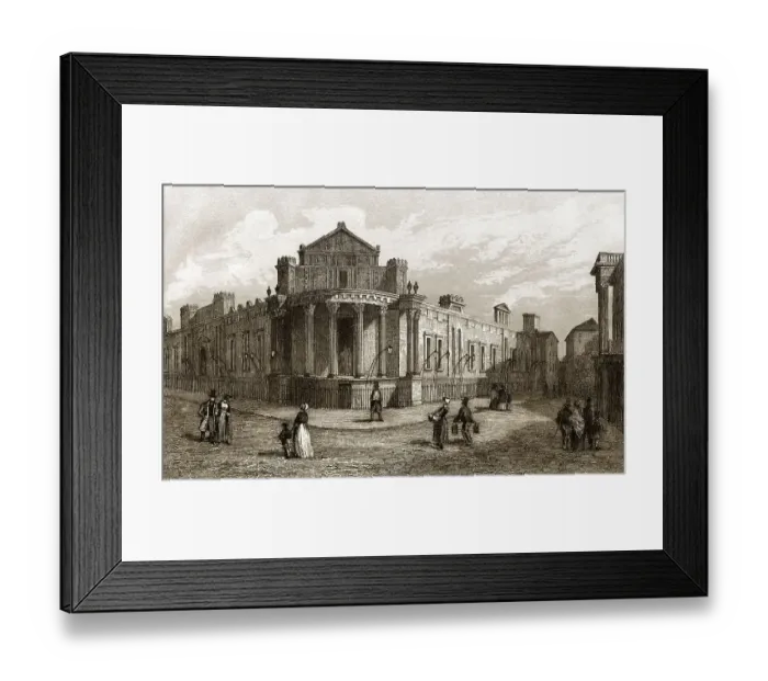 Framed Print : Die Bank von England, London, 19. Jahrhundert