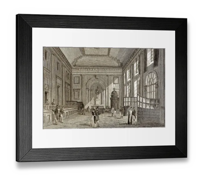 Framed Print : Die Bank von England, London, 19. Jahrhundert Framed Print : Die Bank von England, London, 19. Jahrhundert