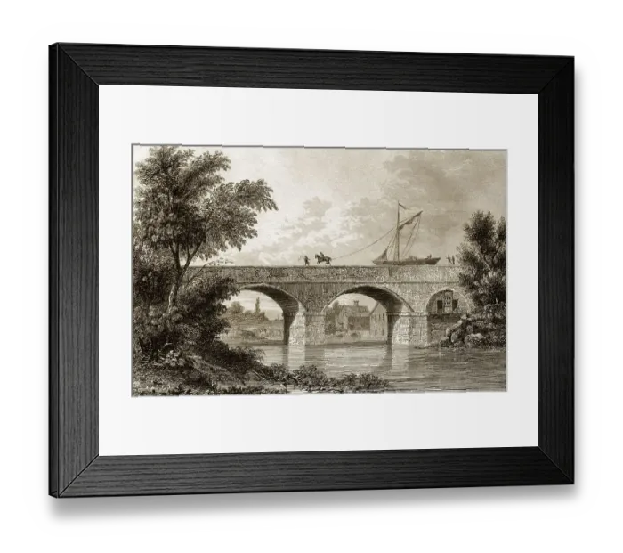 Framed Print : Der Bridgewater-Kanal in Barton