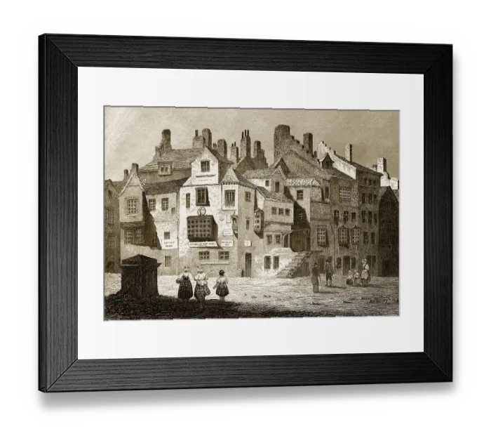 Framed Print : John Knox House, ein historisches Haus in Edinburgh Framed Print : John Knox House, ein historisches Haus in Edinburgh