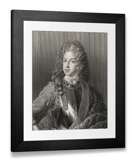Framed Print : James Francis Edward, Prince of Wales