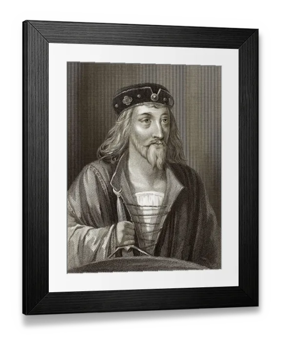 Framed Print : Jakob I. 1394 - 1437, Koenig von Schottland