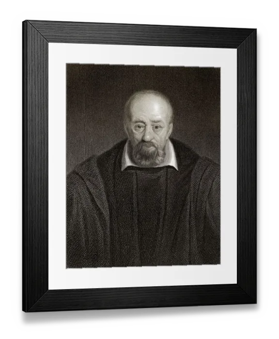 Framed Print : George Buchanan, 1506-1582, schottischer Historiker und humanistischer Gelehrter
