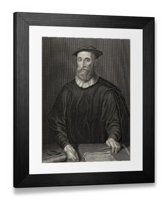 Framed Print : John Knox, ca. 1514-1572, schottischer Geistlicher
