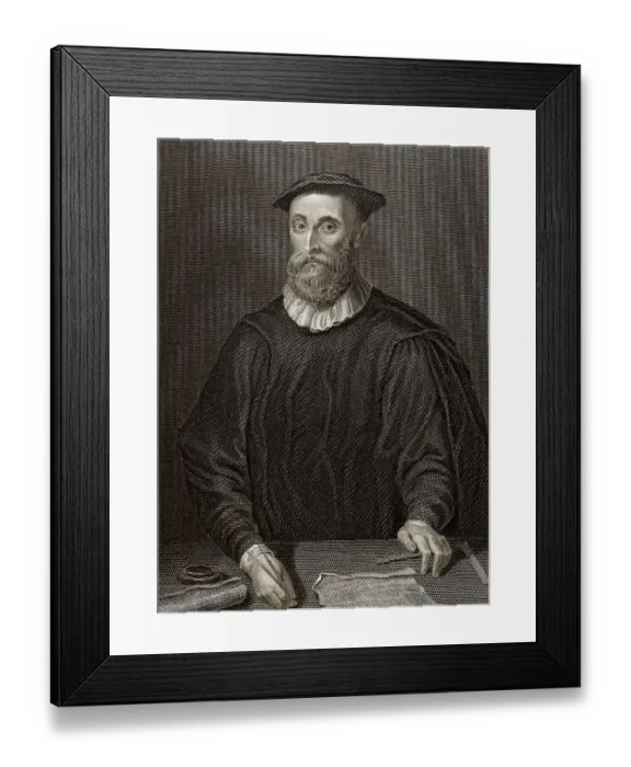 Framed Print : John Knox, ca. 1514-1572, schottischer Geistlicher