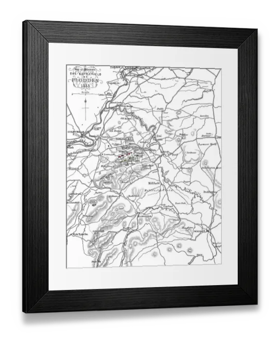 Framed Print : The Battle of Flodden Field, or Battle of Branxton Framed Print : The Battle of Flodden Field, or Battle of Branxton