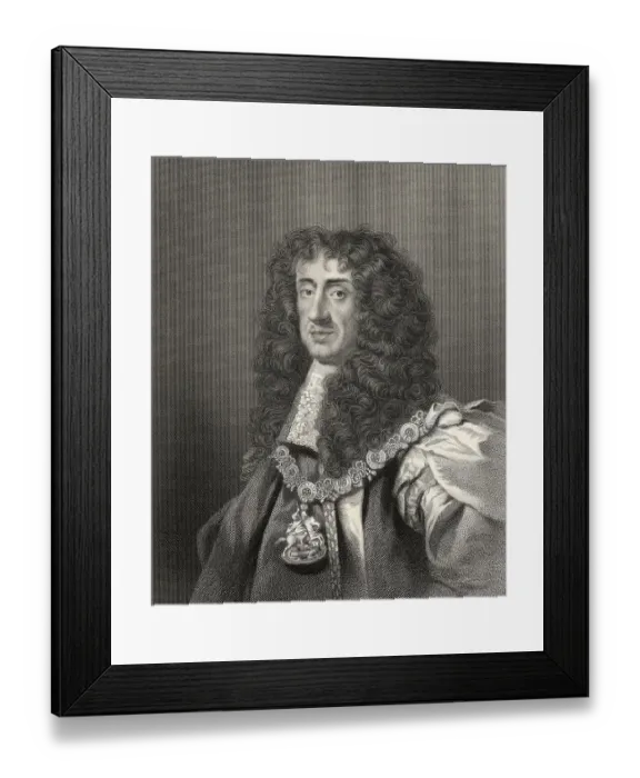 Framed Print : Charles II, Charles III, 1630 - 1685 Framed Print : Charles II, Charles III, 1630 - 1685