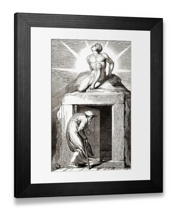 Framed Print : Die menschliche Entwicklung von der Jugend bis zum Tod