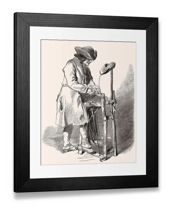 Framed Print : Watteau, der Schleifer