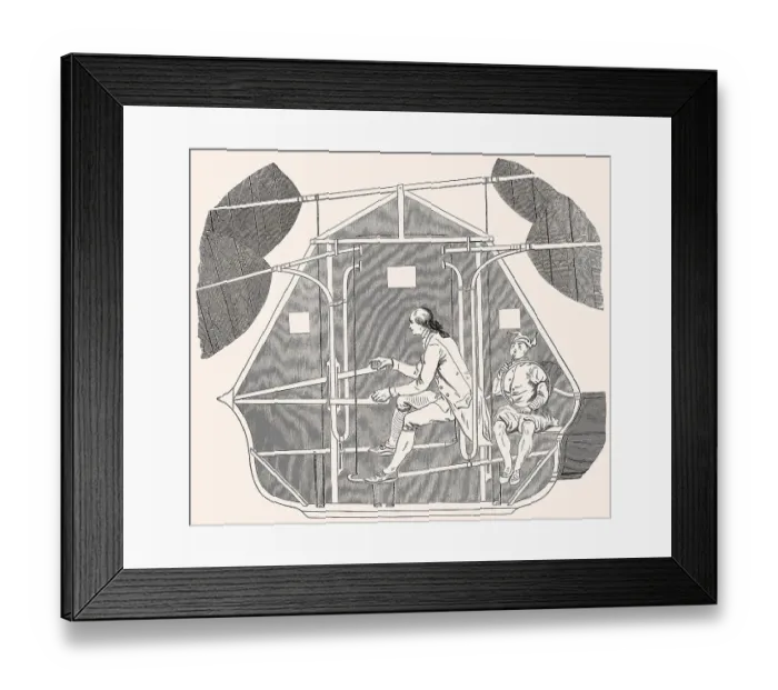 Framed Print : Ballon des franzoesischen Fliegers Pierre Nicolas Blanchard Framed Print : Ballon des franzoesischen Fliegers Pierre Nicolas Blanchard