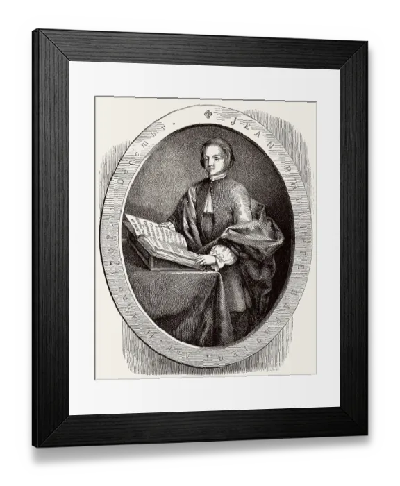 Framed Print : Jean-Philippe Baratier or Johann Philipp Baratier; 1721-1740