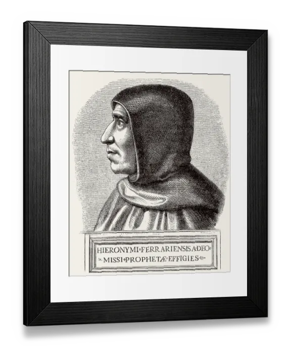 Framed Print : Girolamo Hieronymus Savonarola