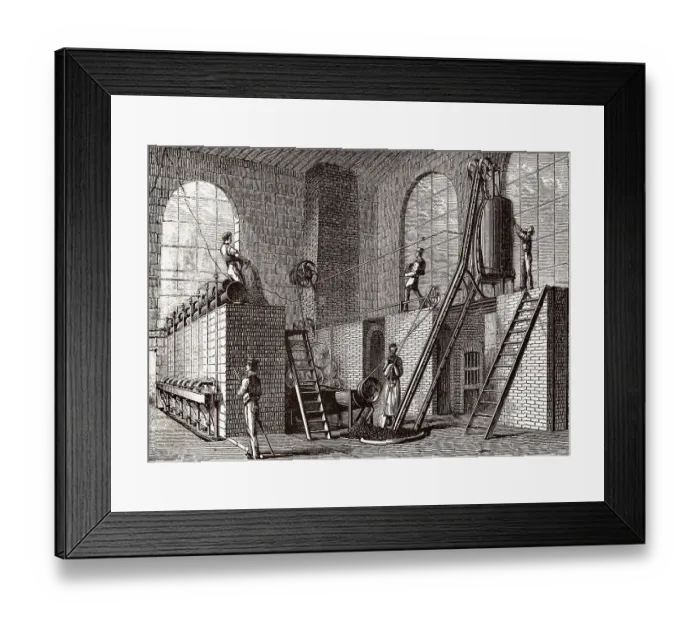 Framed Print : A Zuckerruebenraffinerie, 19. Jahrhundert Framed Print : A Zuckerruebenraffinerie, 19. Jahrhundert