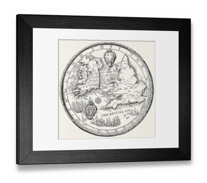 Framed Print : Das zweite grosse Siegel von England, 1651 Framed Print : Das zweite grosse Siegel von England, 1651