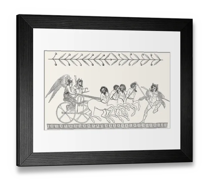Framed Print : Eine Parodie auf die Apotheose des Herakles Framed Print : Eine Parodie auf die Apotheose des Herakles
