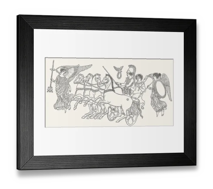 Framed Print : Apotheose des Herakles, eines goettlichen Helden der griechischen Mythologie Framed Print : Apotheose des Herakles, eines goettlichen Helden der griechischen Mythologie