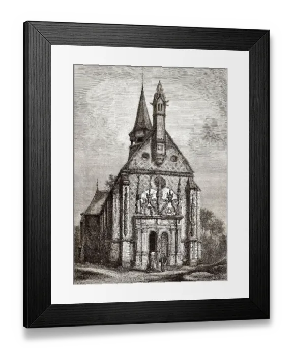 Framed Print : La Chapelle de Pagny, Pagny-le-Chateau
