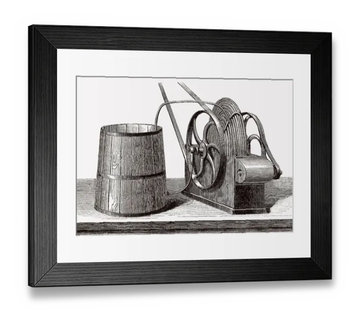 Framed Print : Traditionelles Kuehlhaus, 19. Jahrhundert Framed Print : Traditionelles Kuehlhaus, 19. Jahrhundert