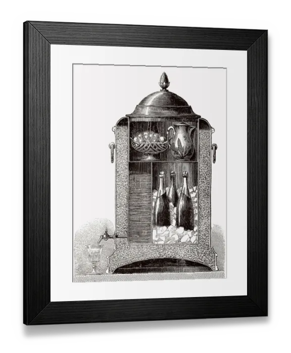Framed Print : Traditionelles Kuehlhaus, 19. Jahrhundert