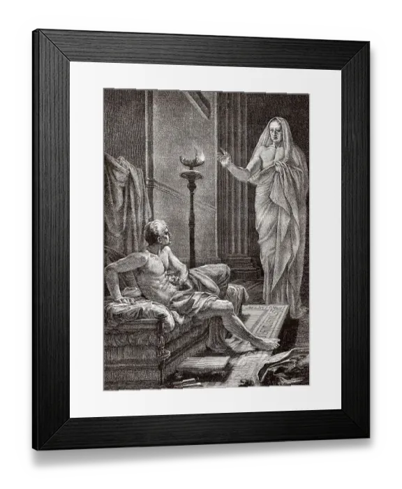 Framed Print : Der Traum des roemischen Feldherrn Scipio Aemilianus