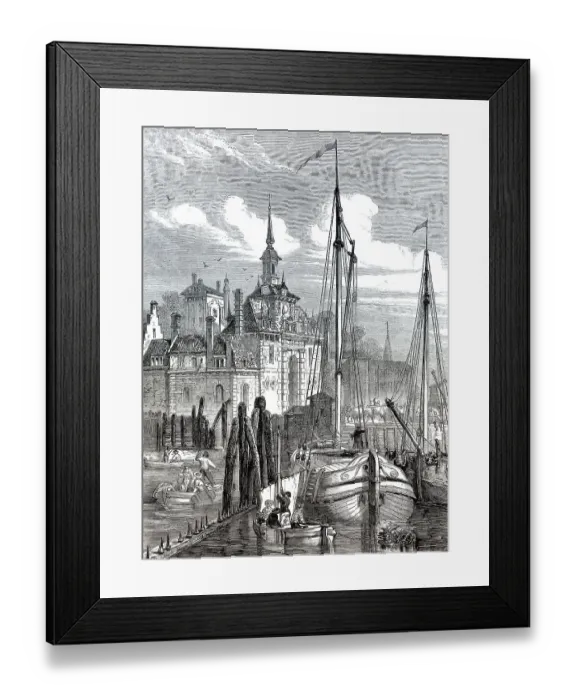 Framed Print : Hafen von Rotterdam, Suedholland