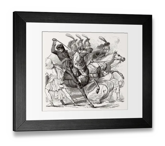 Framed Print : Dragoner, franzoesischer Feldzug in Aegypten und Syrien