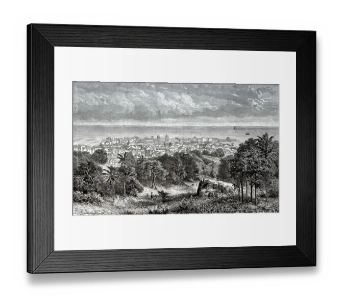 Framed Print : Panama-Stadt, die Hauptstadt der Republik Panama Framed Print : Panama-Stadt, die Hauptstadt der Republik Panama