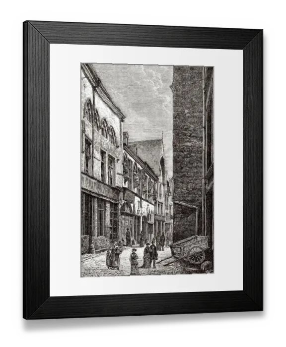 Framed Print : La Maison des musiciens, des menetriers Framed Print : La Maison des musiciens, des menetriers
