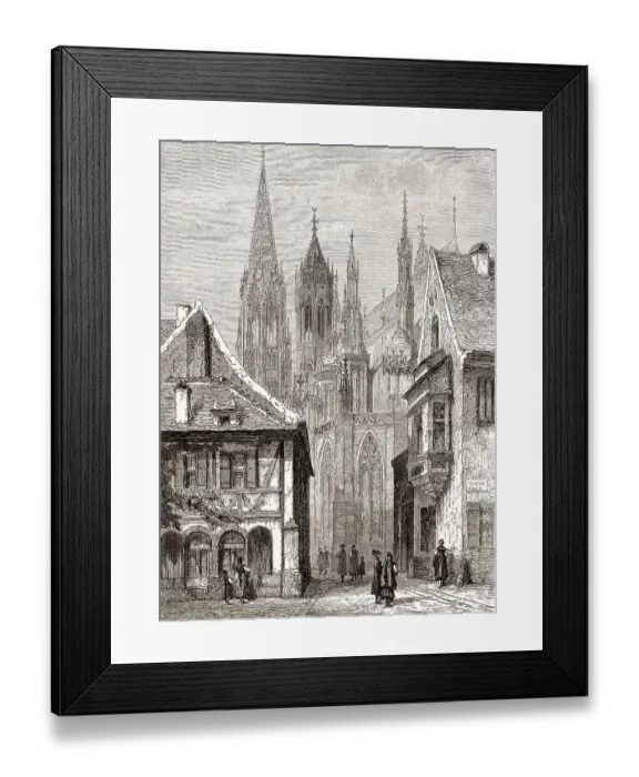 Framed Print : Freiburg im Breisgau, Baden-Wuerttemberg Framed Print : Freiburg im Breisgau, Baden-Wuerttemberg