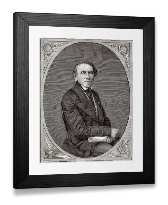 Framed Print : Giacomo Meyerbeer oder Jakob Liebmann Meyer Beer