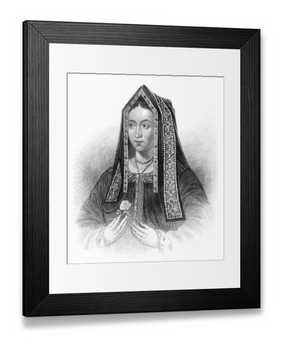 Framed Print : Elizabeth of York, 1466-1503, queen consort of England Framed Print : Elizabeth of York, 1466-1503, queen consort of England