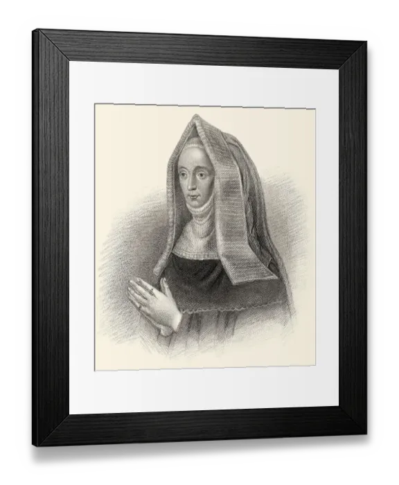 Framed Print : Margaret Beaufort, Graefin von Richmond und Derby