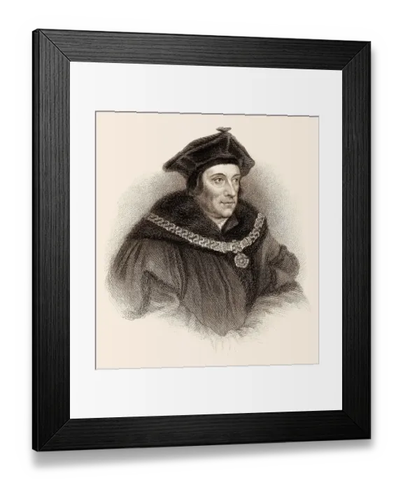 Framed Print : Thomas More or More, 1478 - 1535