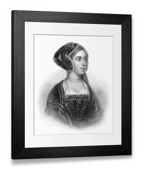 Framed Print : Anne Boleyn, 1501-1536, Koenigin von England von 1533 bis 1536 als zweite Frau von Koenig Heinrich VIII