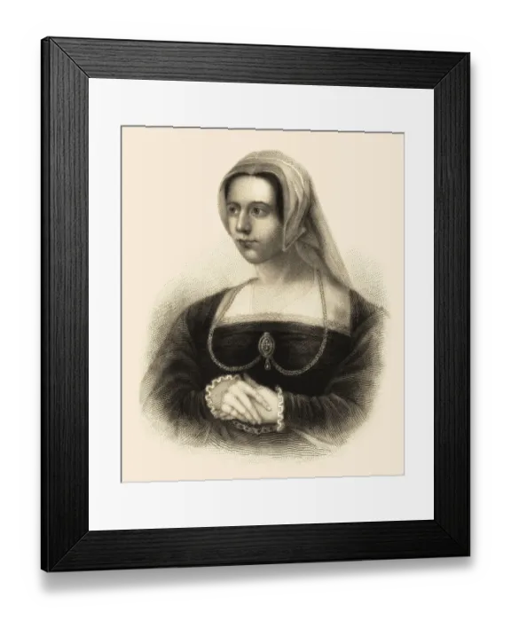 Framed Print : Catherine Parr, 1512-1548, Koenigin von England und Irland Framed Print : Catherine Parr, 1512-1548, Koenigin von England und Irland