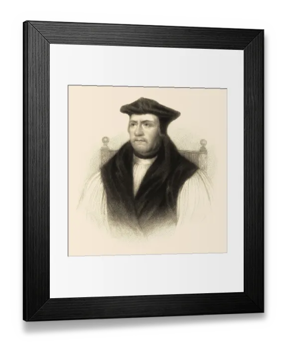 Framed Print : Matthew Parker, 1504-1575, Erzbischof von Canterbury