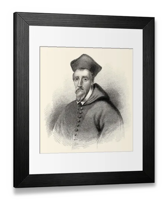 Framed Print : William Allen, 1532-1594, englischer Kardinal der roemisch-katholischen Kirche Framed Print : William Allen, 1532-1594, englischer Kardinal der roemisch-katholischen Kirche