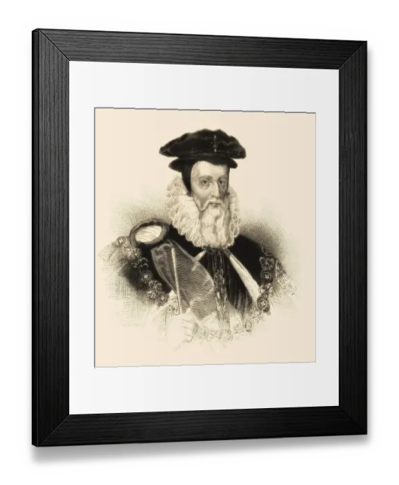 Framed Print : William Cecil, 1. Baron Burghley oder Burleigh Framed Print : William Cecil, 1. Baron Burghley oder Burleigh