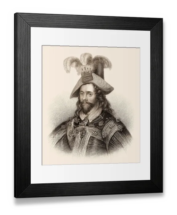 Framed Print : Sir George Clifford, 3. Earl of Cumberland