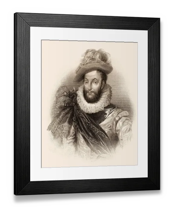 Framed Print : Sir Walter Raleigh, 1554 - 1618