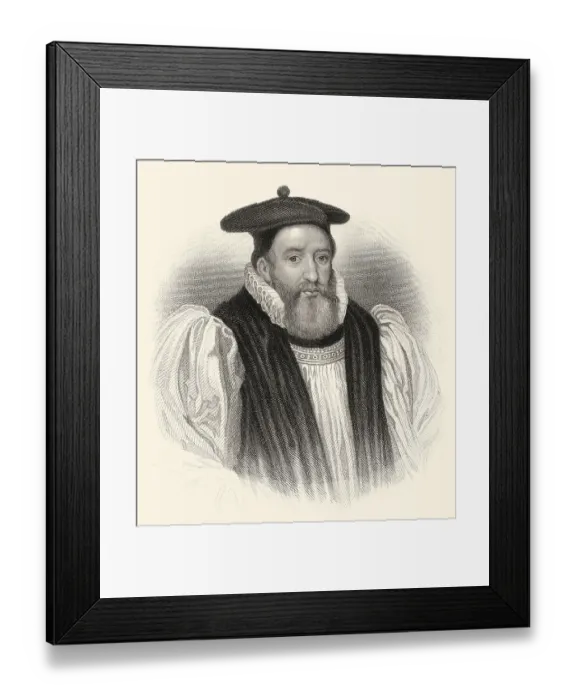 Framed Print : George Abbot, 1562-1633, englischer Geistlicher
