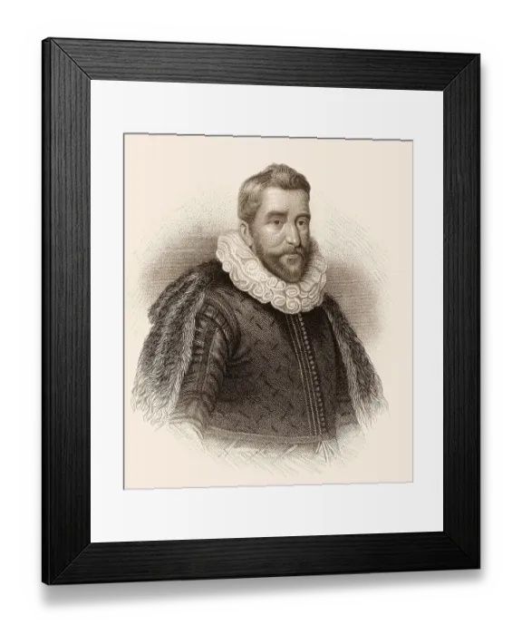 Framed Print : Sir Henry Wotton, 1568-1639, englischer Schriftsteller