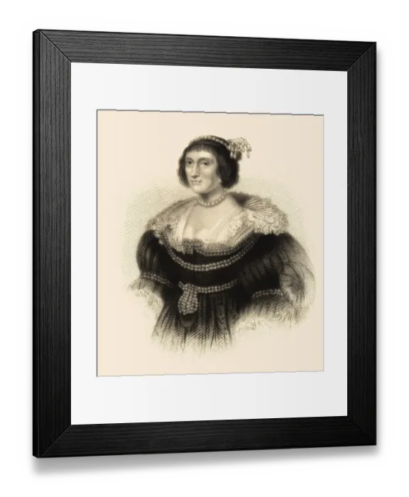 Framed Print : Elizabeth Stuart, die Winterkoenigin Framed Print : Elizabeth Stuart, die Winterkoenigin