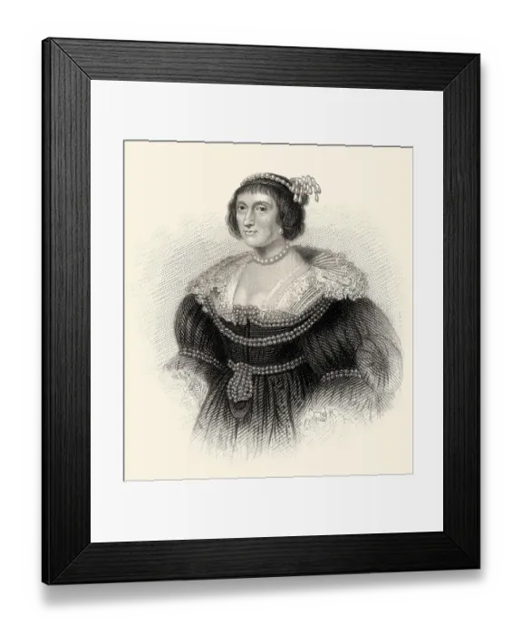 Framed Print : Elizabeth Stuart, die Winterkoenigin