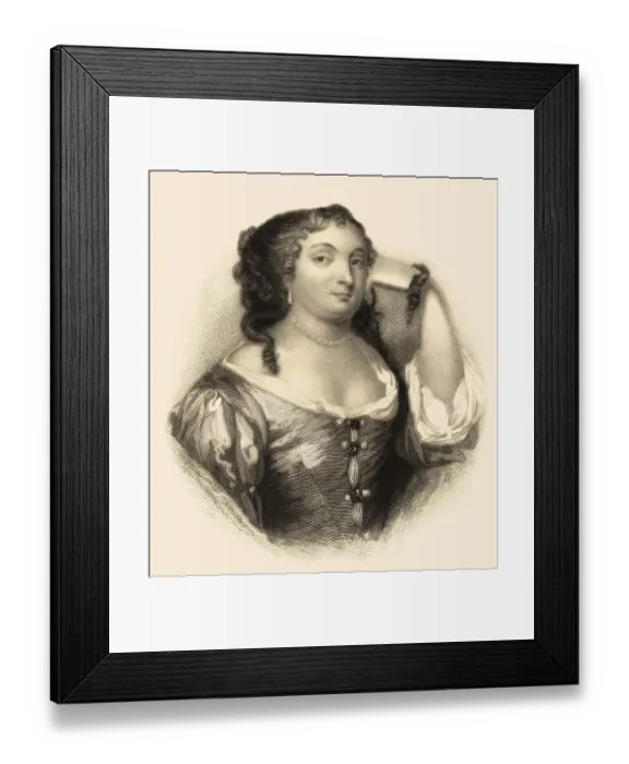 Framed Print : Anne Hyde, 1637-1671, Duchess of York and of Albany as the first wife of the future King James II of England
